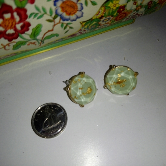 Mint earrings - Picture 2 of 2